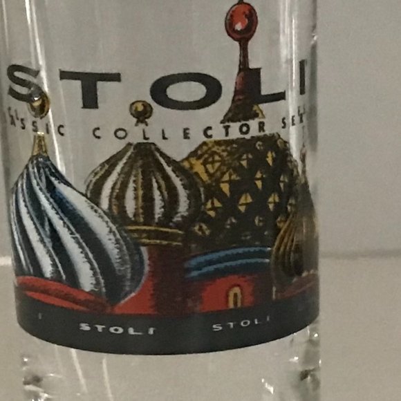 STOLICHNAYA VODKA 2 Classic Collector Series Shot Glasses 2oz. - Picture 6 of 6